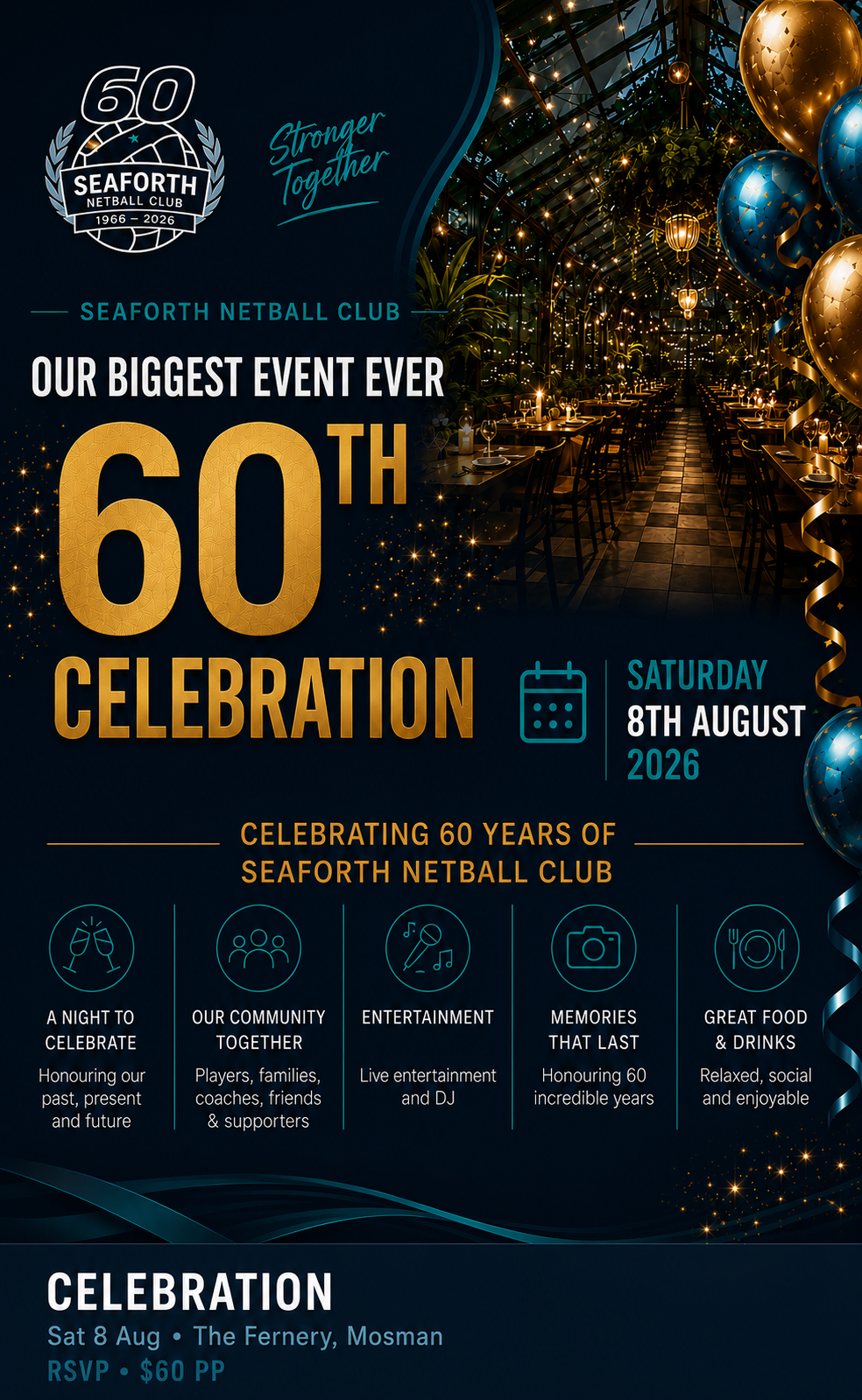 Seaforth Netball 60th Celebration Dinner